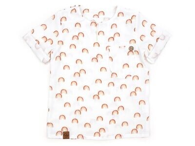 T-Shirt | Musselin | kleiner Regenbogen
