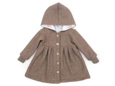 Walkmantel | hellbraun meliert Walkmantel Wollwalk Mantel Mädchen Kinder Meilisu hellbraun