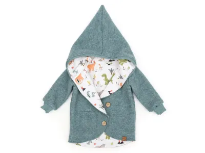Walkjacke | dusty blue meliert Walkjacke | dusty blue meliert