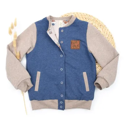 Collegejacke | jeansblau - beige Collegejacke | jeansblau - beige