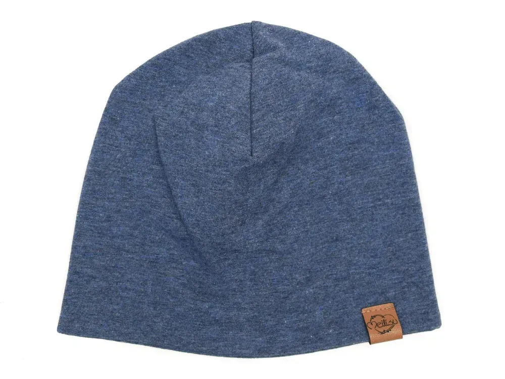 Wendemütze | jeansblau meliert