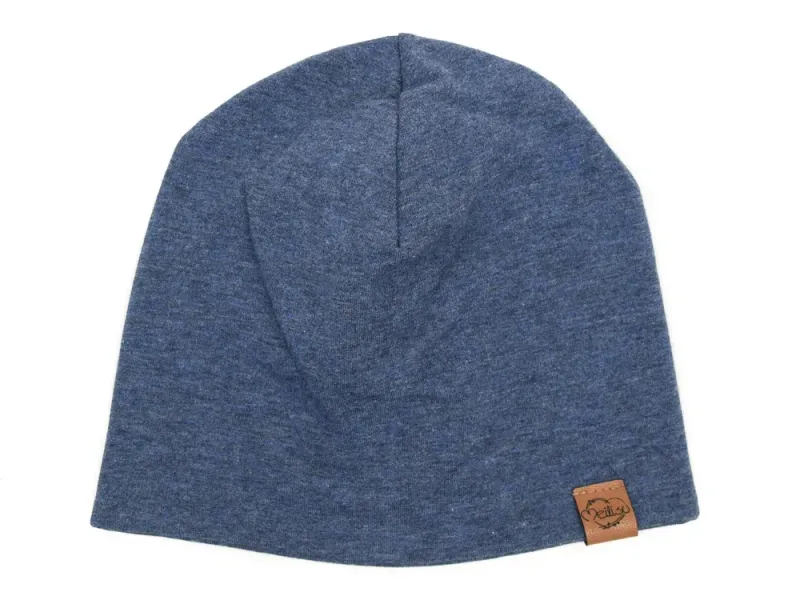 Wendemütze | jeansblau meliert