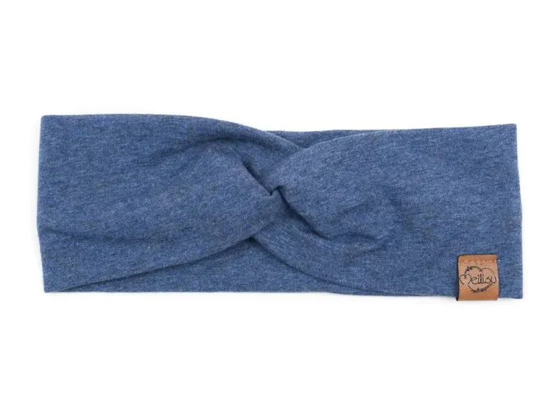 Haarband | jeansblau meliert