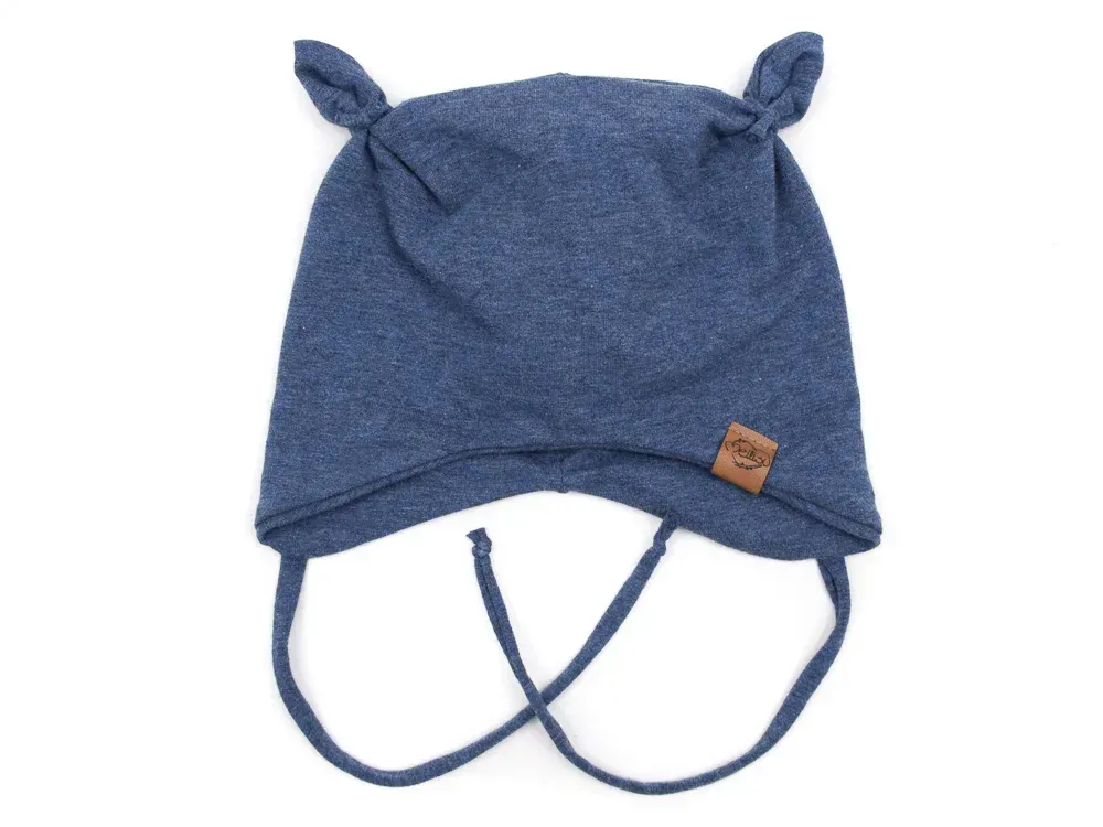 Ohrenmütze | jeansblau meliert