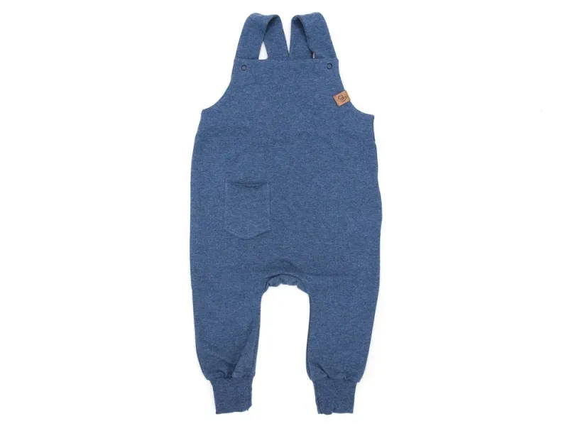 Latzhose | jeansblau meliert