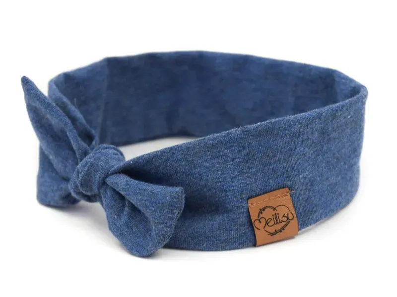 Haarband | jeansblau meliert