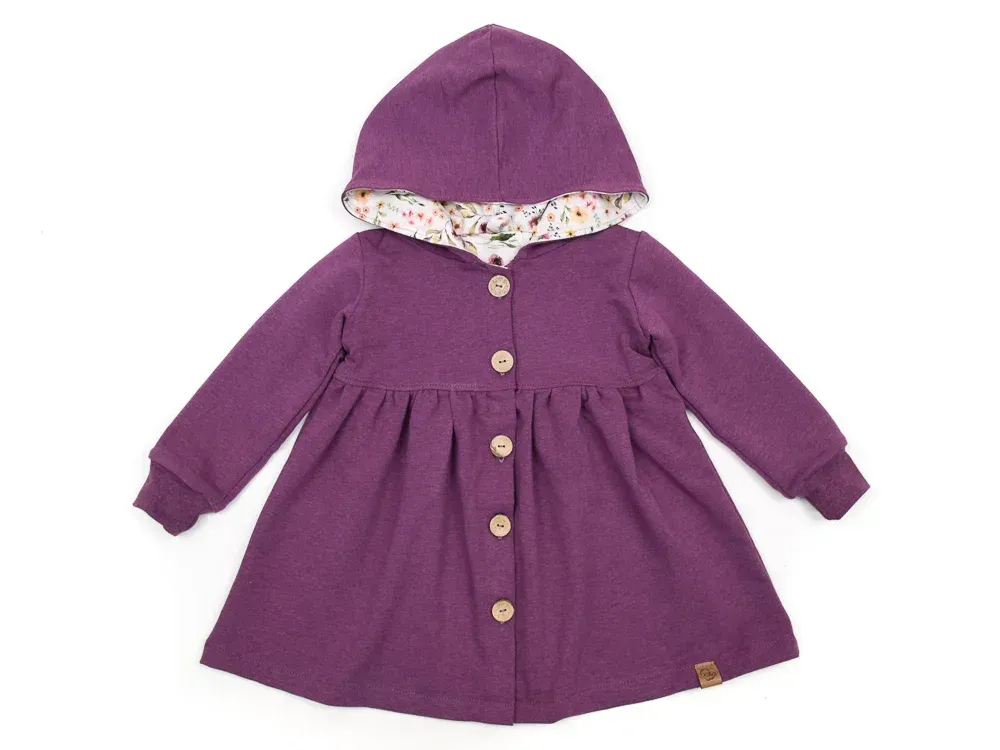 Sweatmantel | beere meliert