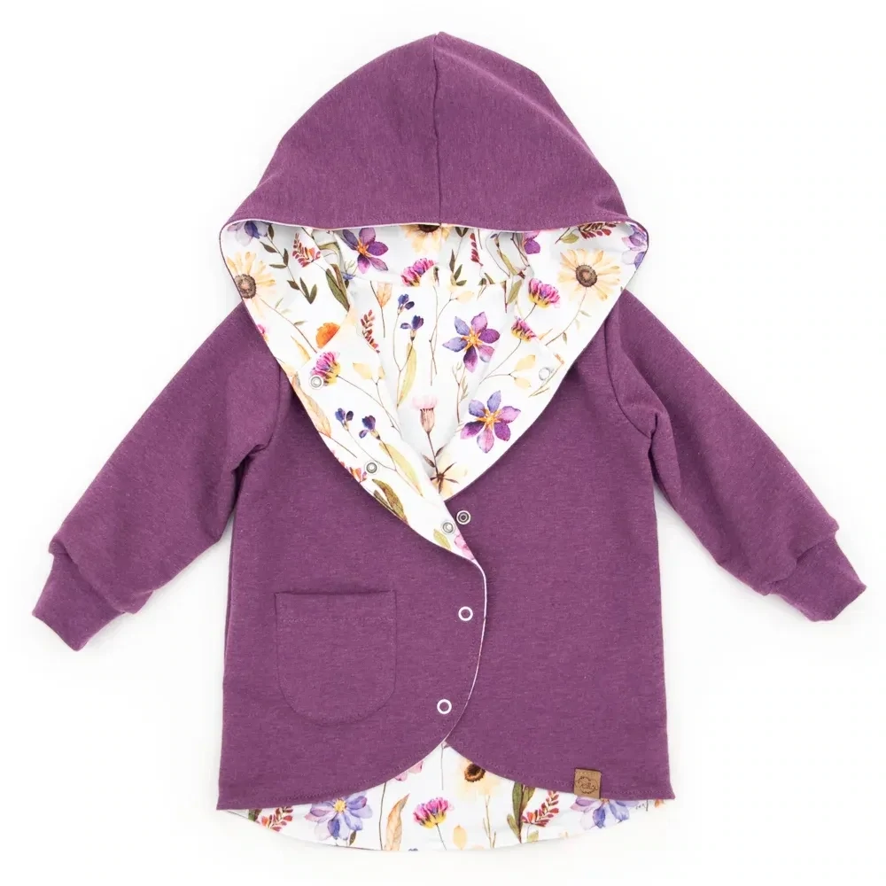 Sweatjacke | beere meliert