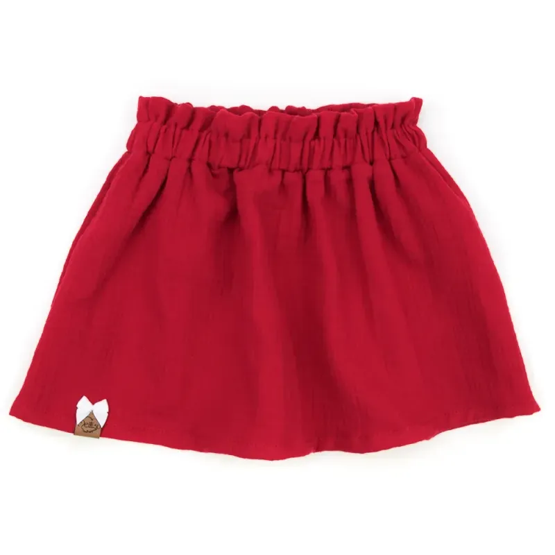 Paperbag Rock | Musselin | rot