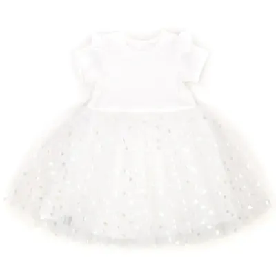Kleid Kinder Mädchen Tüll Taufe Hochzeit Schulanfang weiß ivory