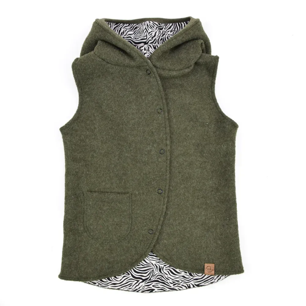 Walkweste | khaki meliert