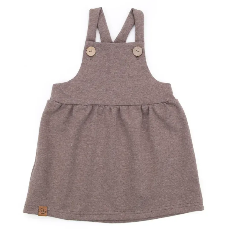 Latzkleid | braun meliert