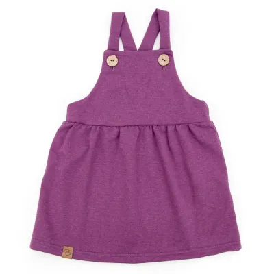 Latzkleid | beere meliert