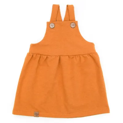 Latzkleid | senfgelb meliert