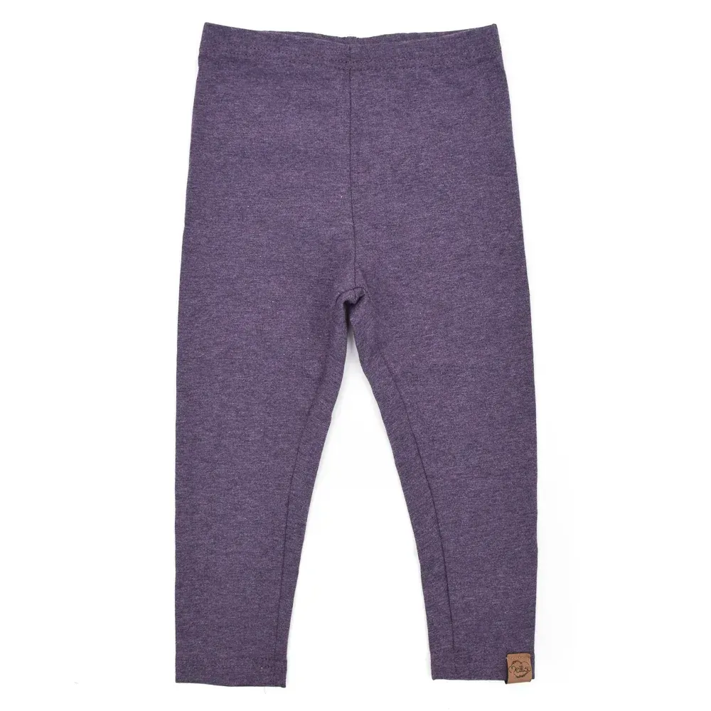 Leggings | aubergine meliert