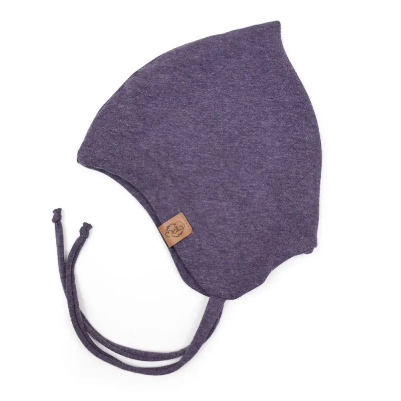 Zipfelmütze | aubergine meliert