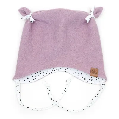 Walkmütze mit Ohren | puderrosa