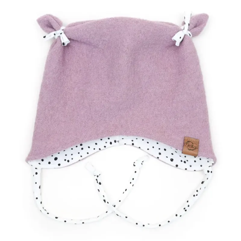 Walkmütze mit Ohren | puderrosa