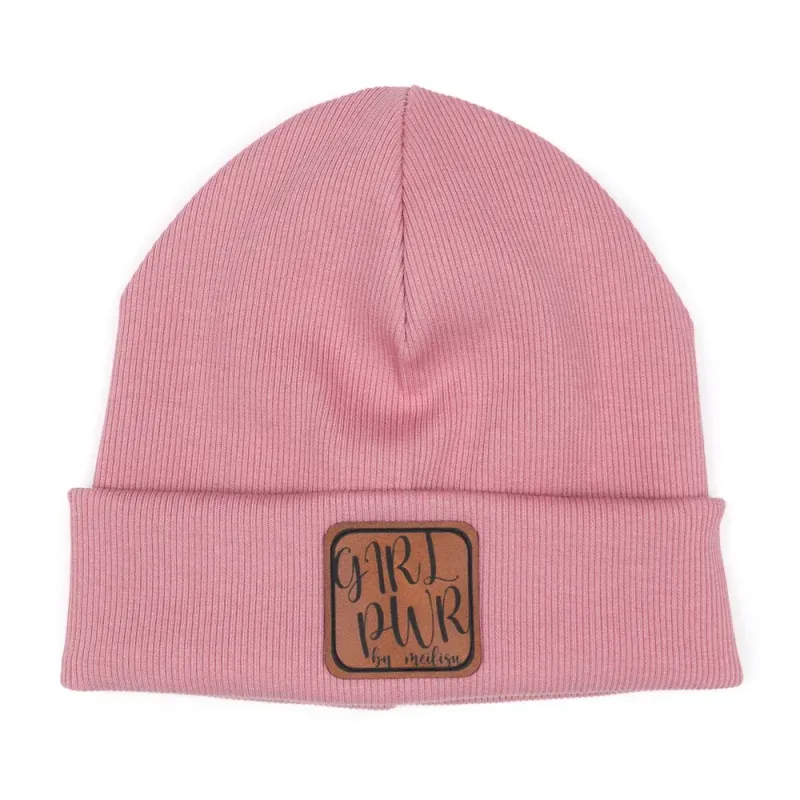 Hipster Mütze | Feinripp | altrosa