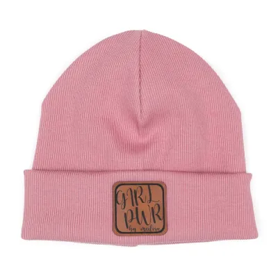 Hipster Mütze | Feinripp | altrosa