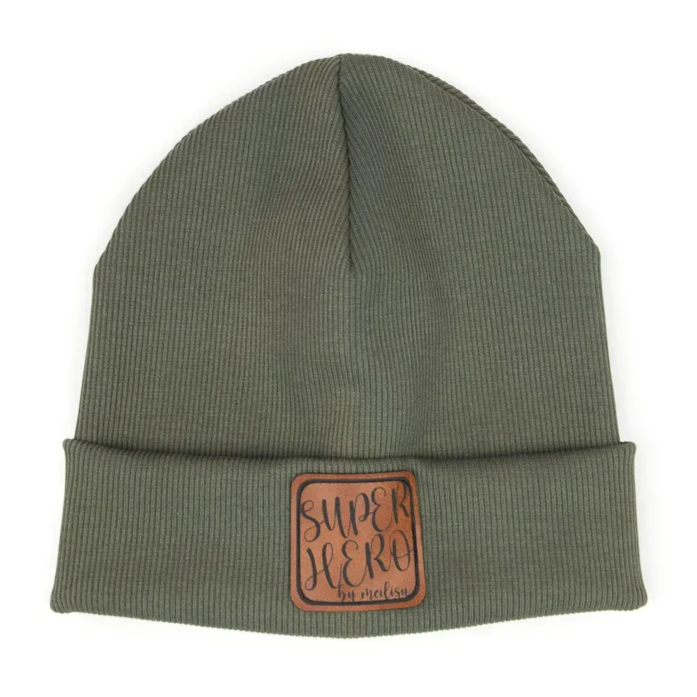 Hipster Mütze | Feinripp | khaki