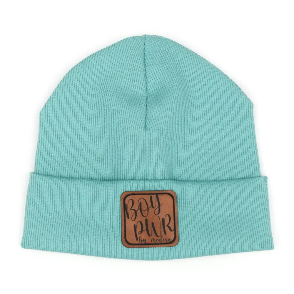 Hipster Mütze | Feinripp | türkis