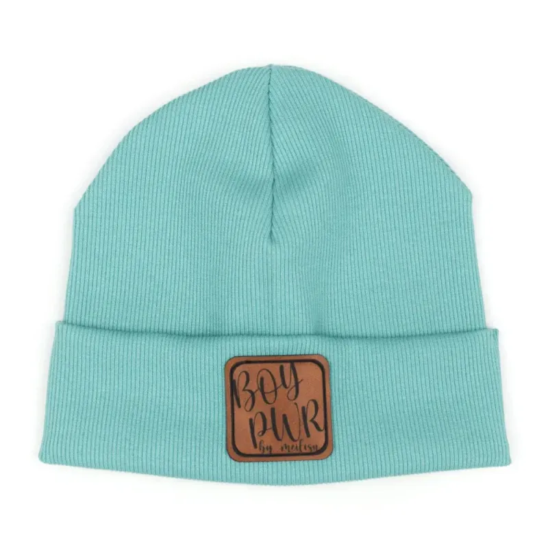 Hipster Mütze | Feinripp | türkis