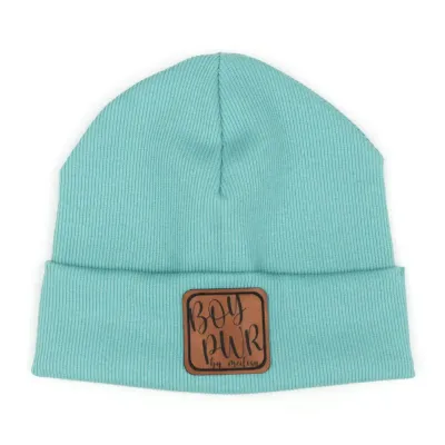 Hipster Mütze | Feinripp | türkis