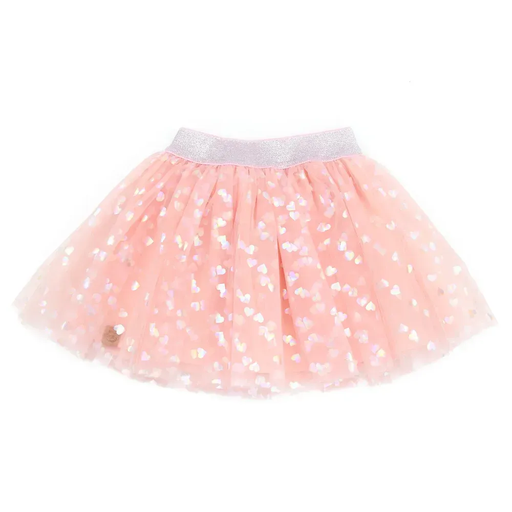 Tüllrock | Herzen | rosé
