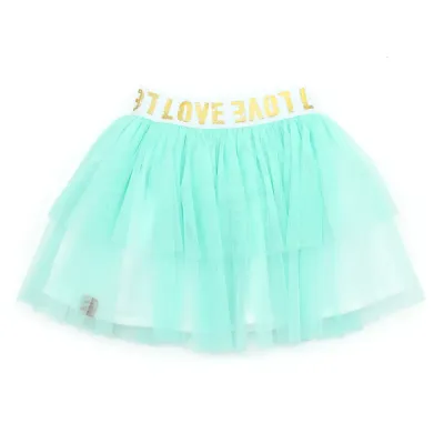Tüllrock | LOVE | aqua