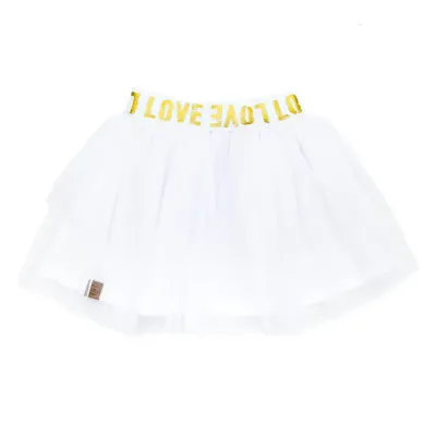 Tüllrock | LOVE | weiß