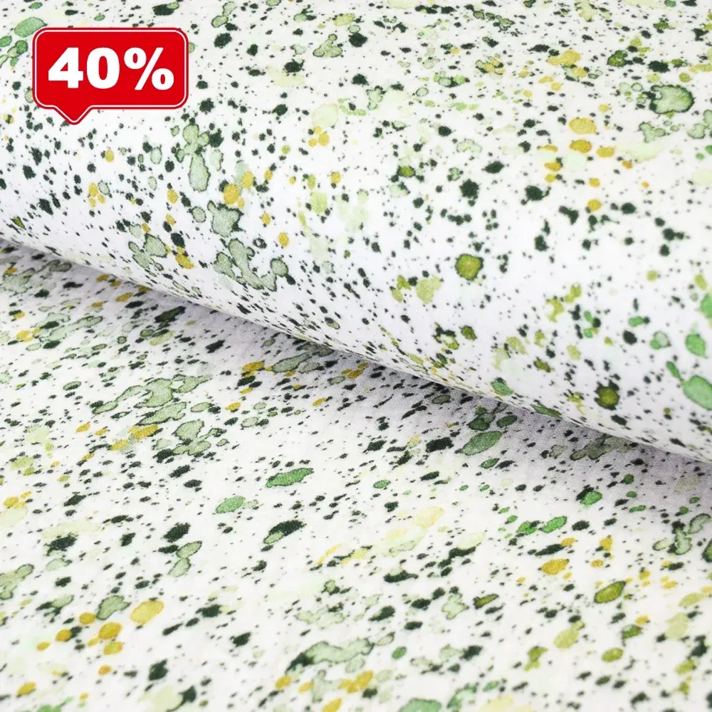 Musselin | grüner Klexx