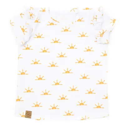 T-Shirt mit Rüschen | Sunset