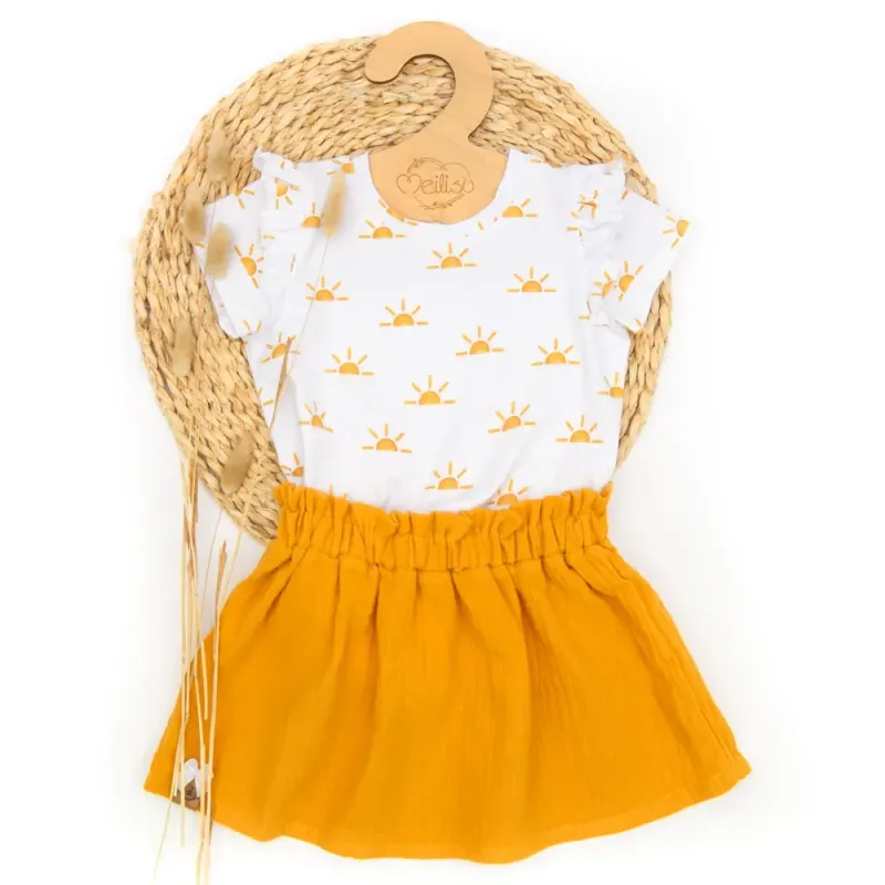 Set | Sunset | Rüschenshirt & Rock