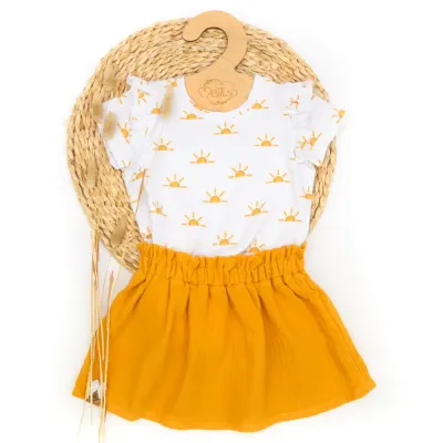 Set | Sunset | Rüschenshirt & Rock