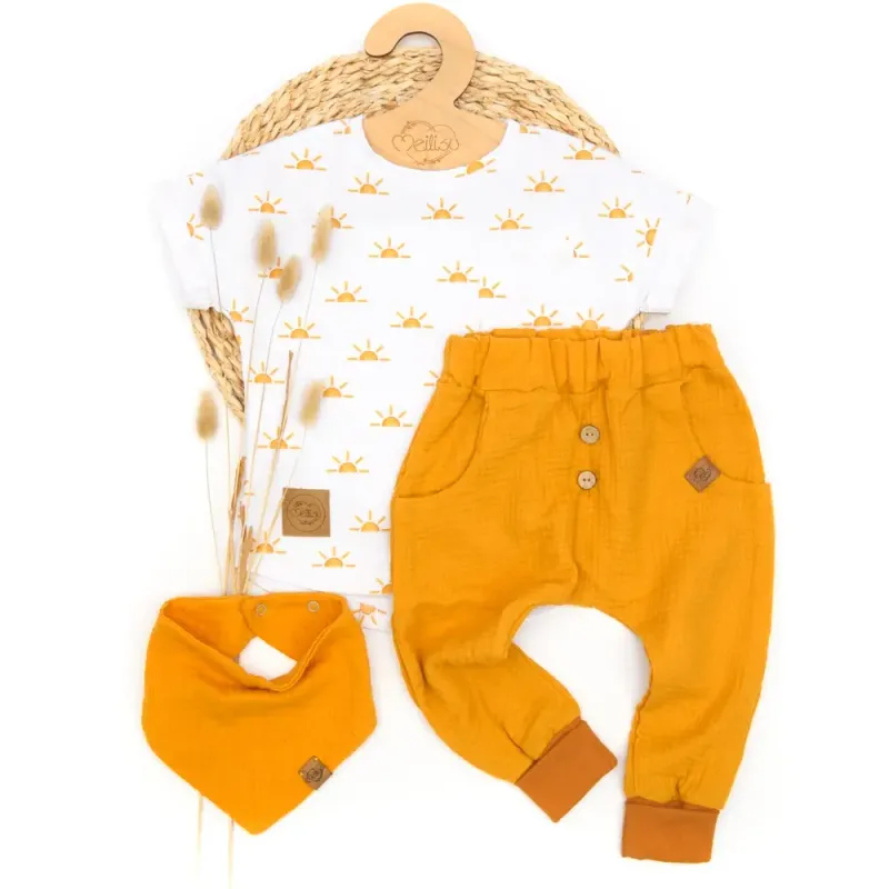 Set | Sunset | Musselin | Shirt & Pumphose & Halstuch