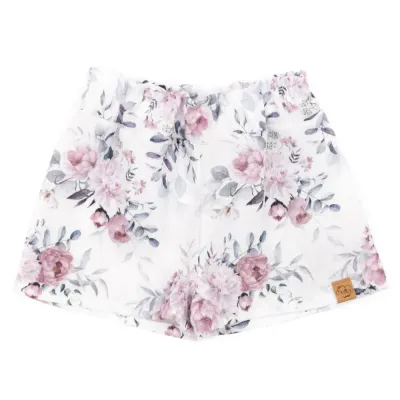 Paperbag Shorts | Musselin | Frühlingsrosen