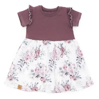 Kleid | lang- & kurzarm | Musselin | Frühlingsrosen