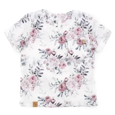 T-Shirt | Musselin | Frühlingsrosen