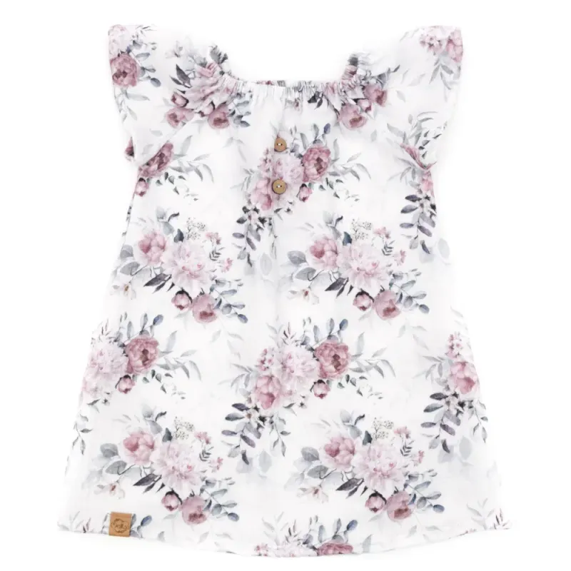 Sommerkleid | Musselin | Frühlingsrosen