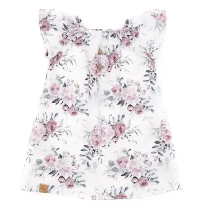 Sommerkleid | Musselin | Frühlingsrosen