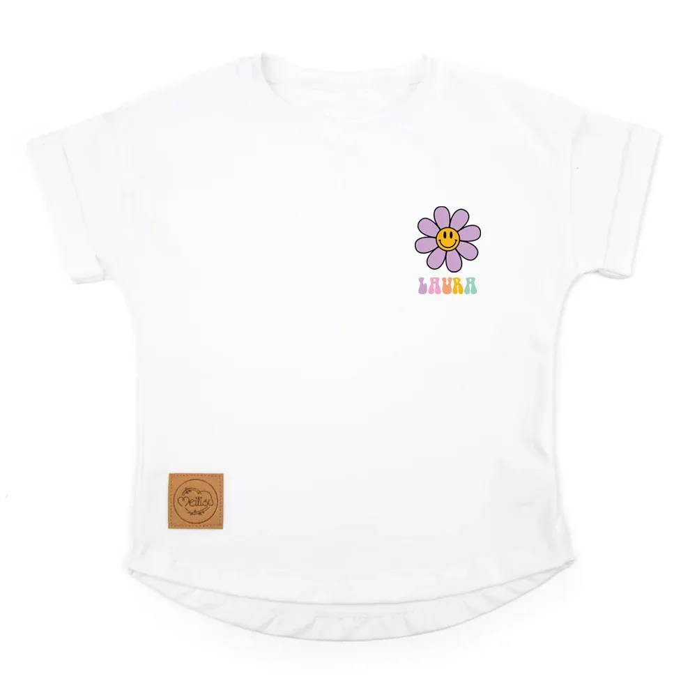 Oversized T-Shirt | Erste Klasse | Einschulung 2026 | flieder - rosa | personalisiert