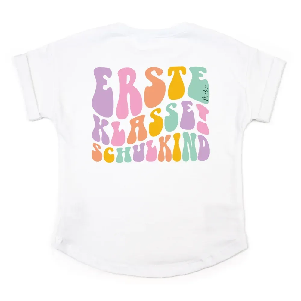 Oversized T-Shirt | Erste Klasse | flieder - rosa