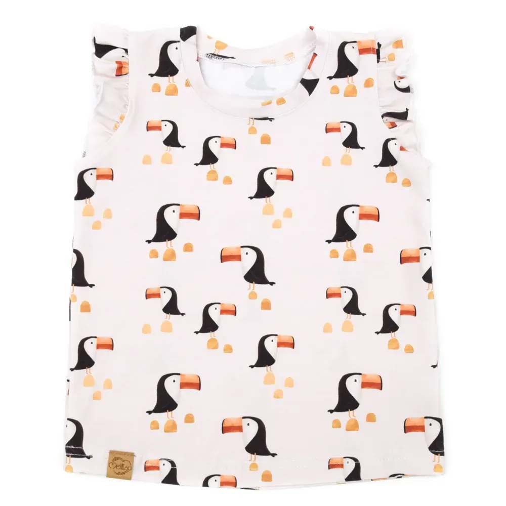 T-Shirt mit Rüschen | Tukan Tobi