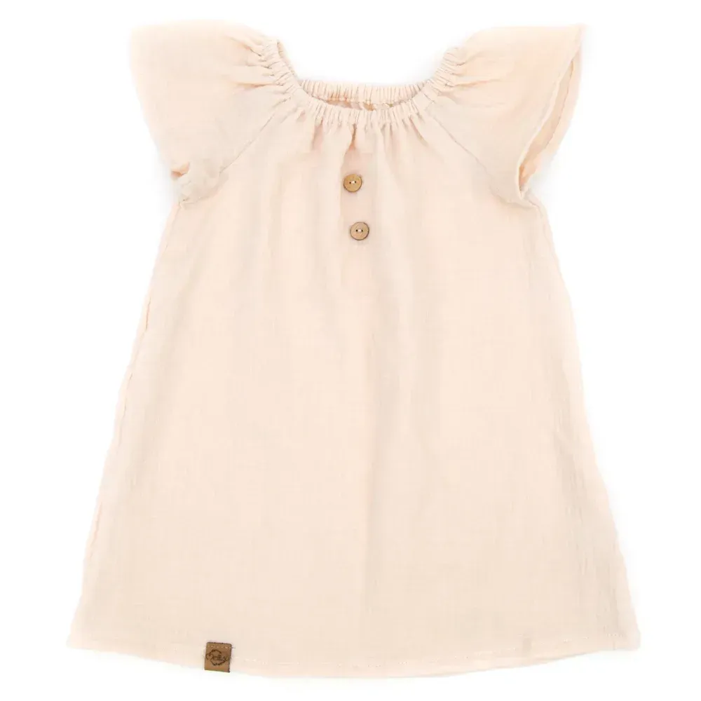 Sommerkleid | Musselin | creme