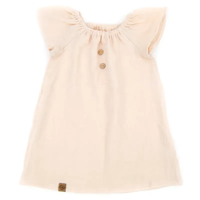 Sommerkleid | Musselin | creme