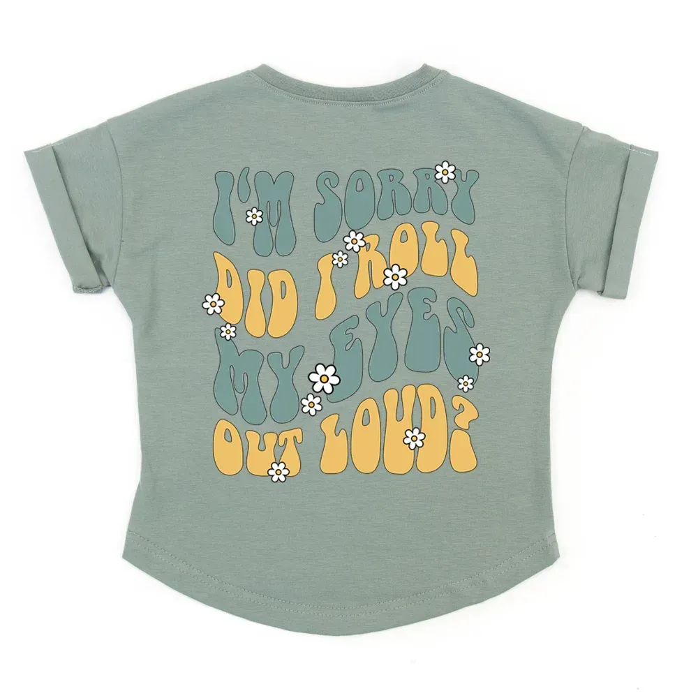 Oversized T-Shirt | Rolling Eyes | dusty mint