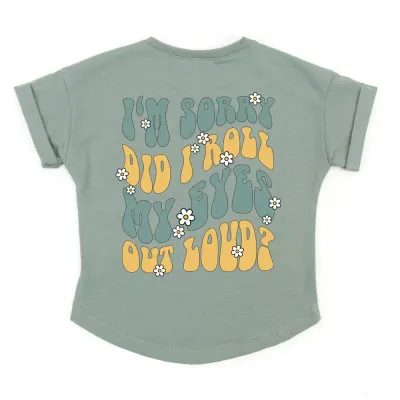 Oversized T-Shirt | Rolling Eyes | dusty mint