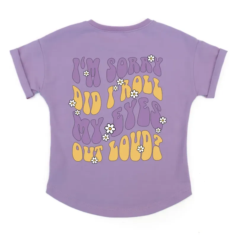 Oversized T-Shirt | Rolling Eyes | flieder