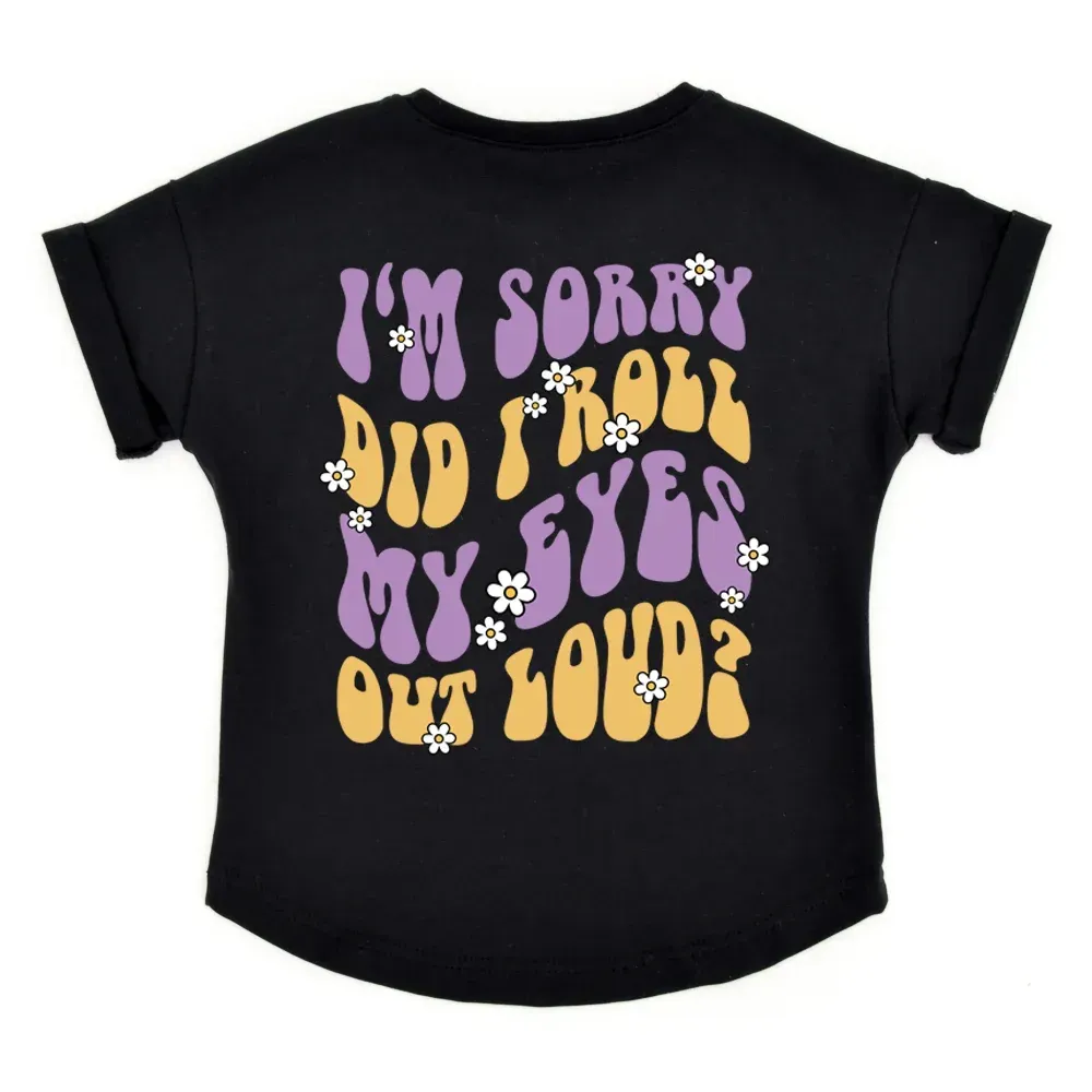 Oversized T-Shirt | Rolling Eyes | schwarz